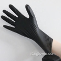 Guanti di nitrile nero usa e getta all'ingrosso